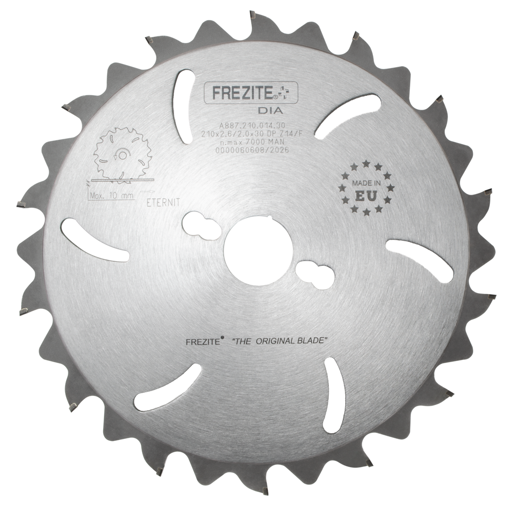 Diamond saw blade for cutting fiber cement