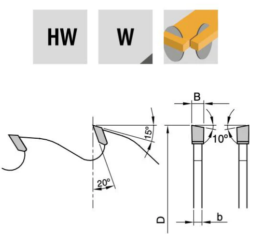 550x4.4x3.0x30x60T ATB | Circular Saws