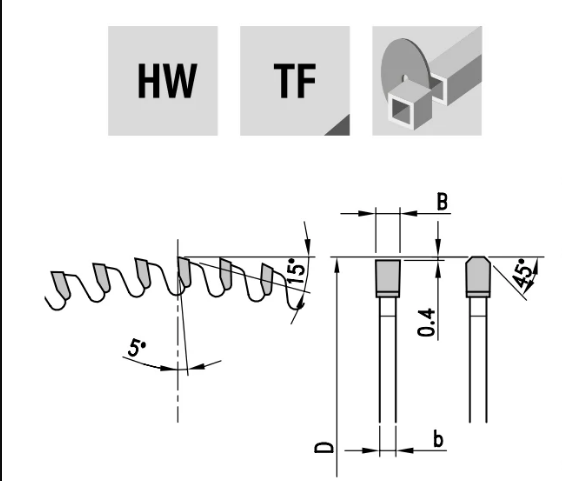 500x4.2x3.4x30x140T Pos Alum | Circular Saws