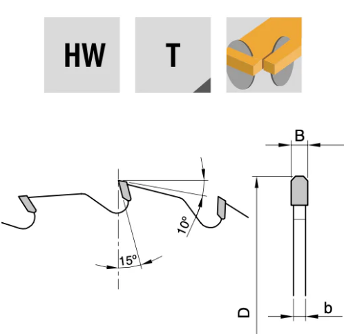 500 x 4.4 x 2.8 x 30 x 36T T/C | Circular Saws | D