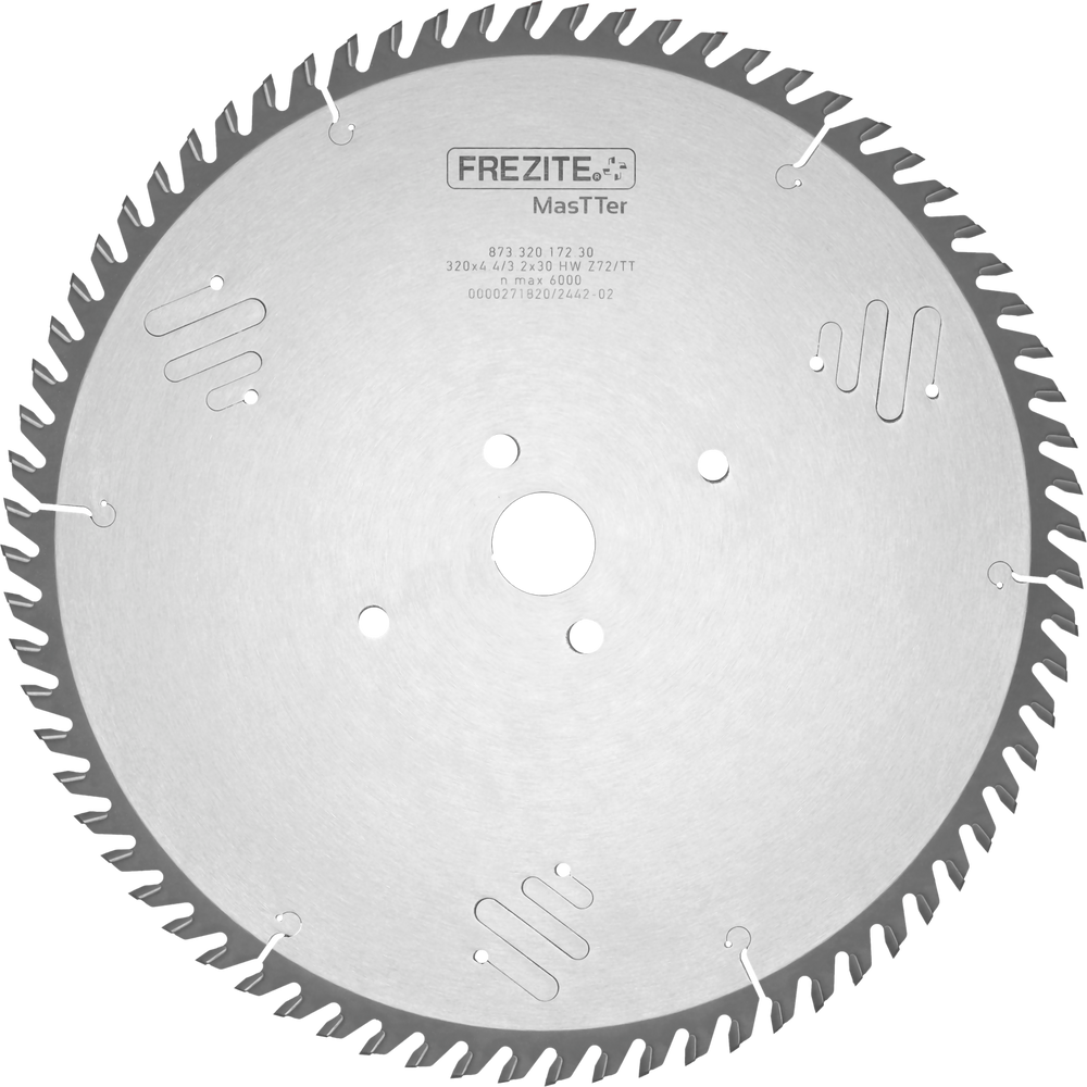 Circular saw blade for panel sizing machines