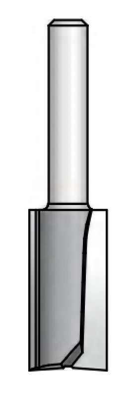 1/4" Shanked Straight Plunge