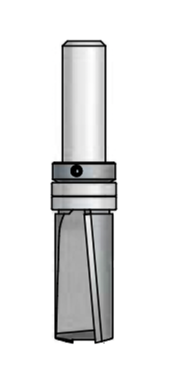 1/2” Shanked Straight Down Shear Template Bit
