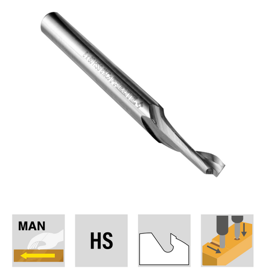 5x14x120x8mm Shank Z=1 HSS | Drill Bits